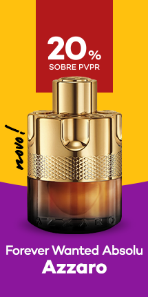 Novo Forever Wanted Absolu da marca Azzaro  com destaque promocional de at&eacute; 20% obre pre&ccedil;o de Venda ao P&uacute;blico Recomendado